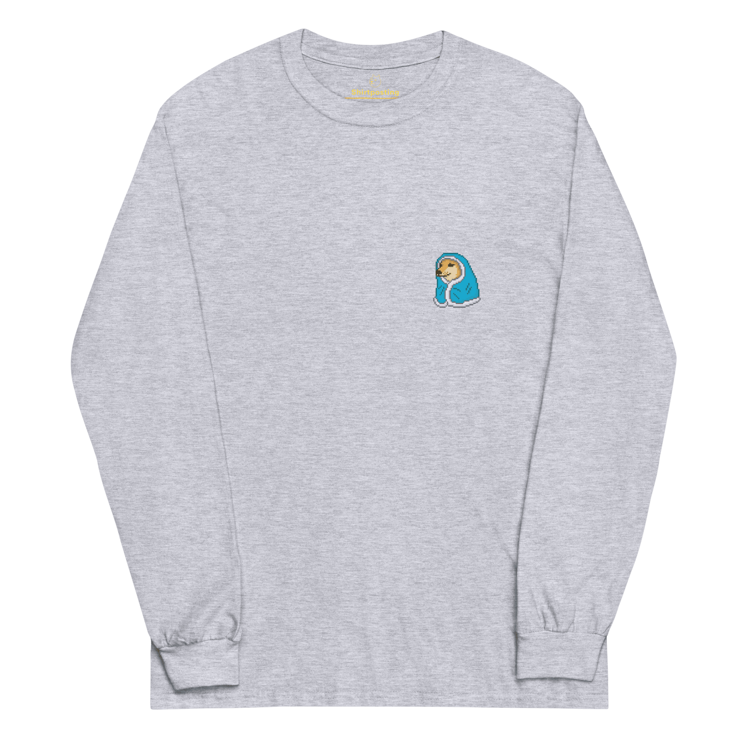 Doge Long Sleeve T-Shirt Meme - Sport Grey | Shirtposting