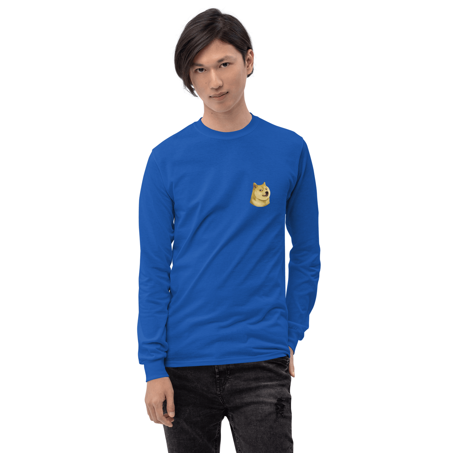 Doge Long Sleeve T-Shirt Meme - Sport Grey | Shirtposting
