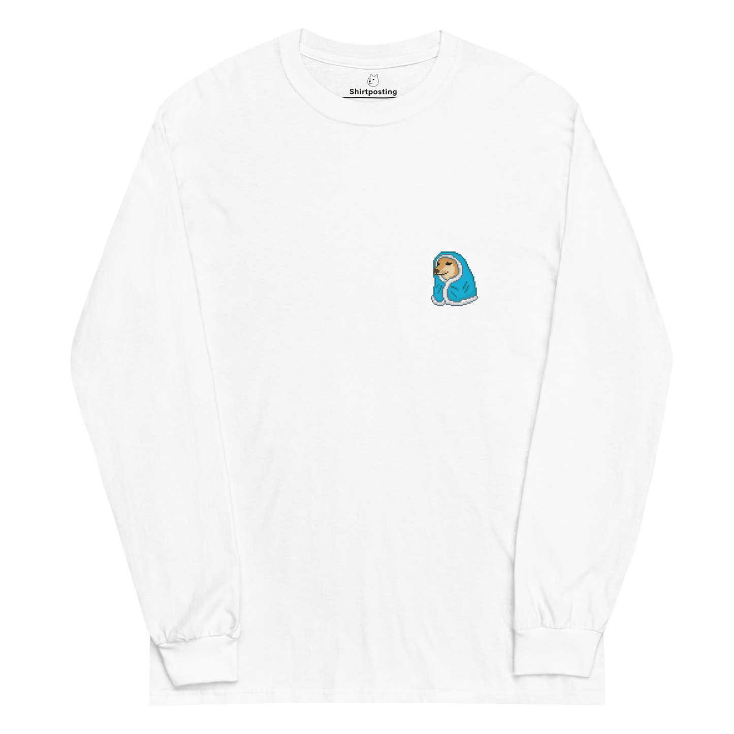 Doge Long Sleeve T-Shirt Meme - White | Shirtposting