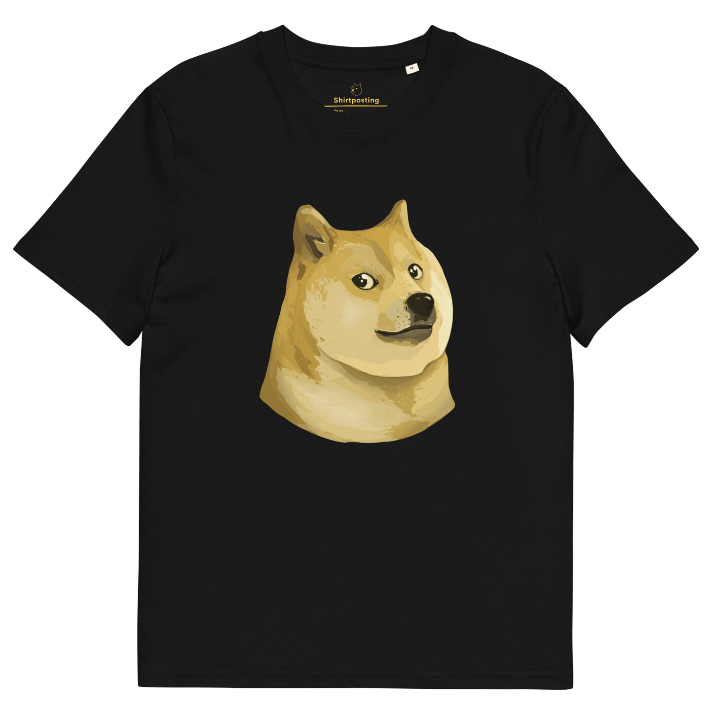 Doge Premium Organic T-Shirt Meme - Black | Shirtposting