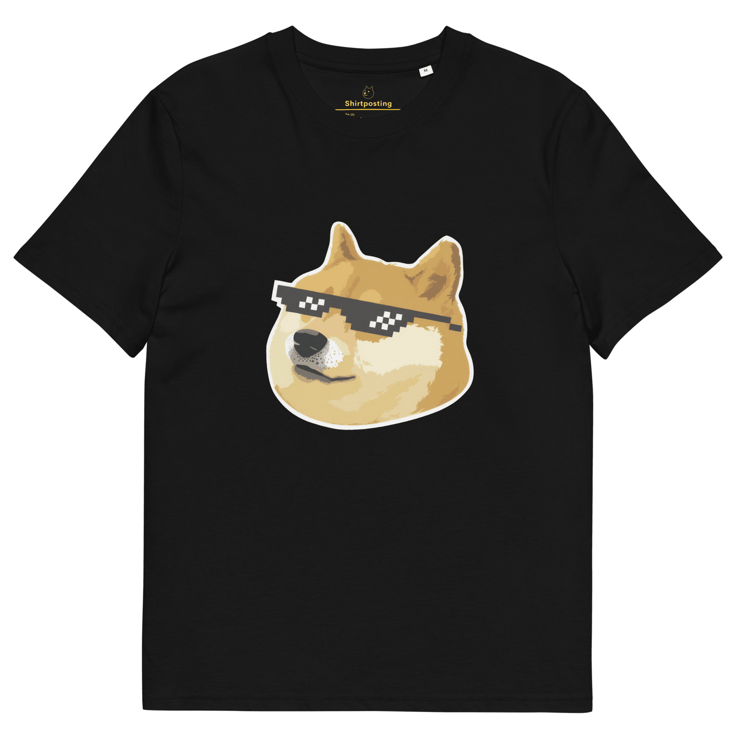 Doge Premium Organic T-Shirt Meme - Black | Shirtposting