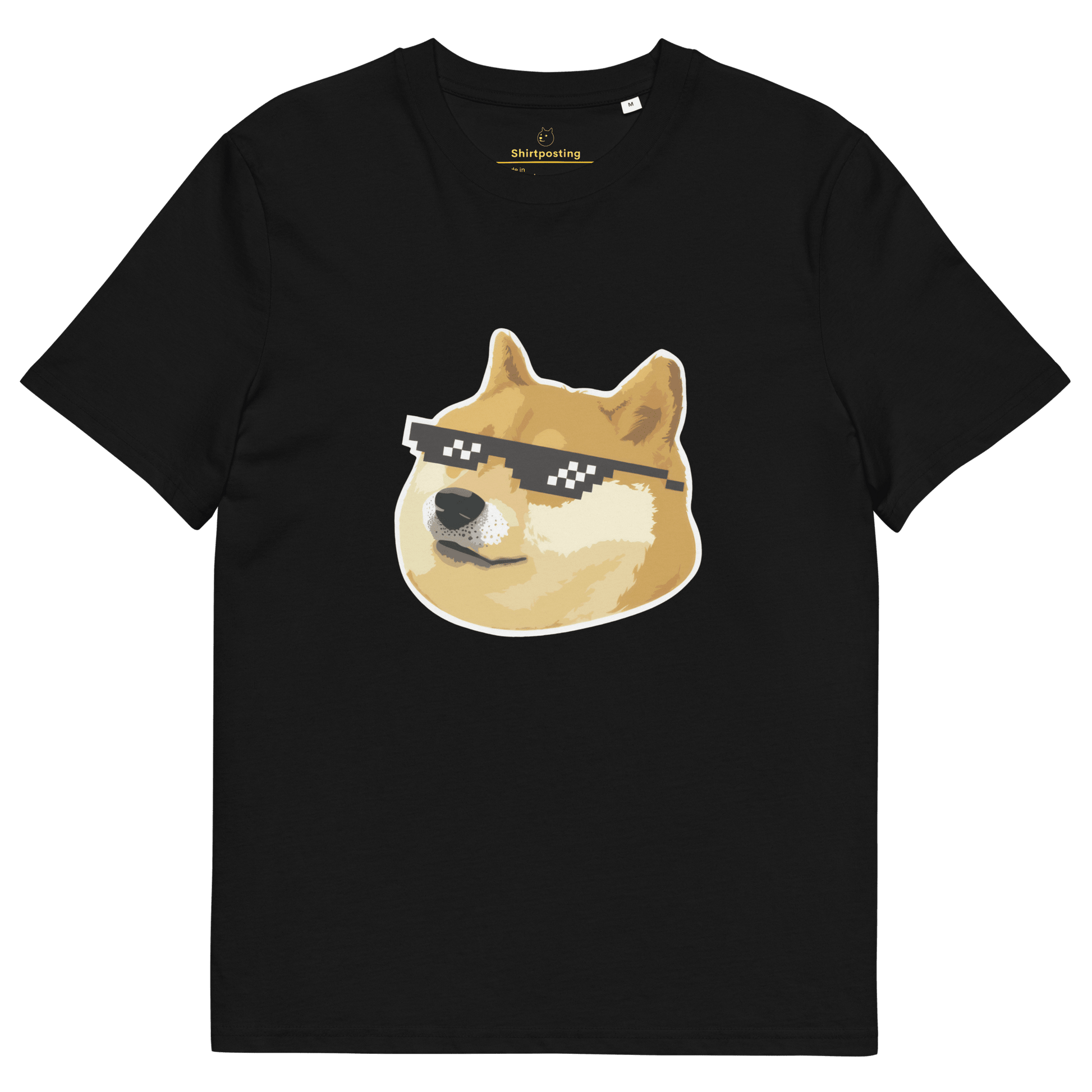 Doge Premium Organic T-Shirt Meme - Black | Shirtposting