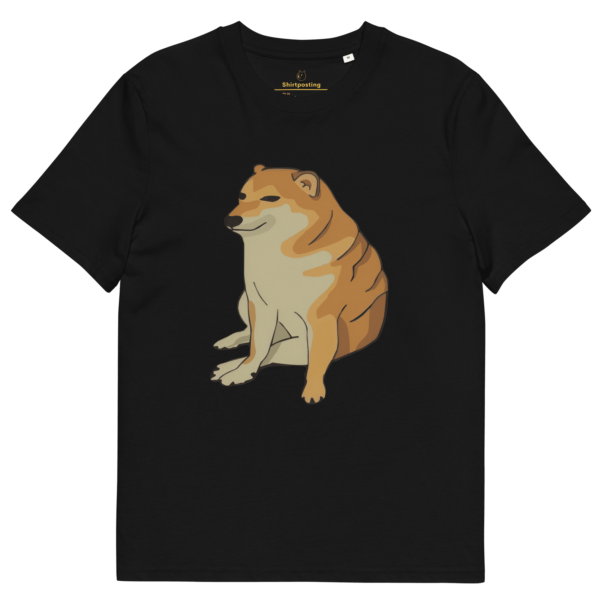 Doge Premium Organic T-Shirt Meme - Black | Shirtposting