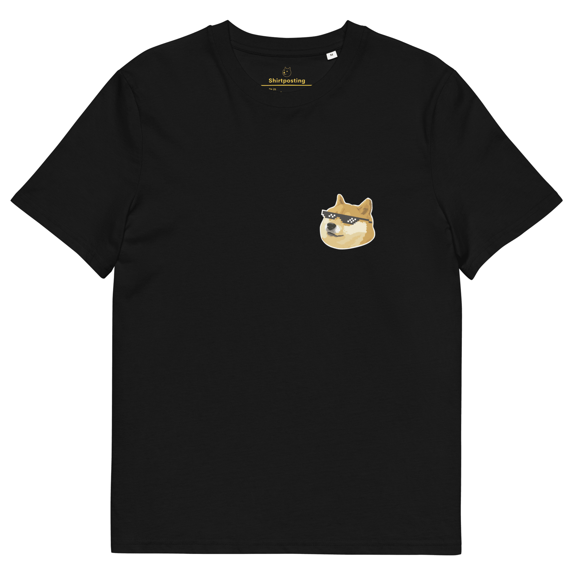 Doge Premium Organic T-Shirt Meme - Black | Shirtposting