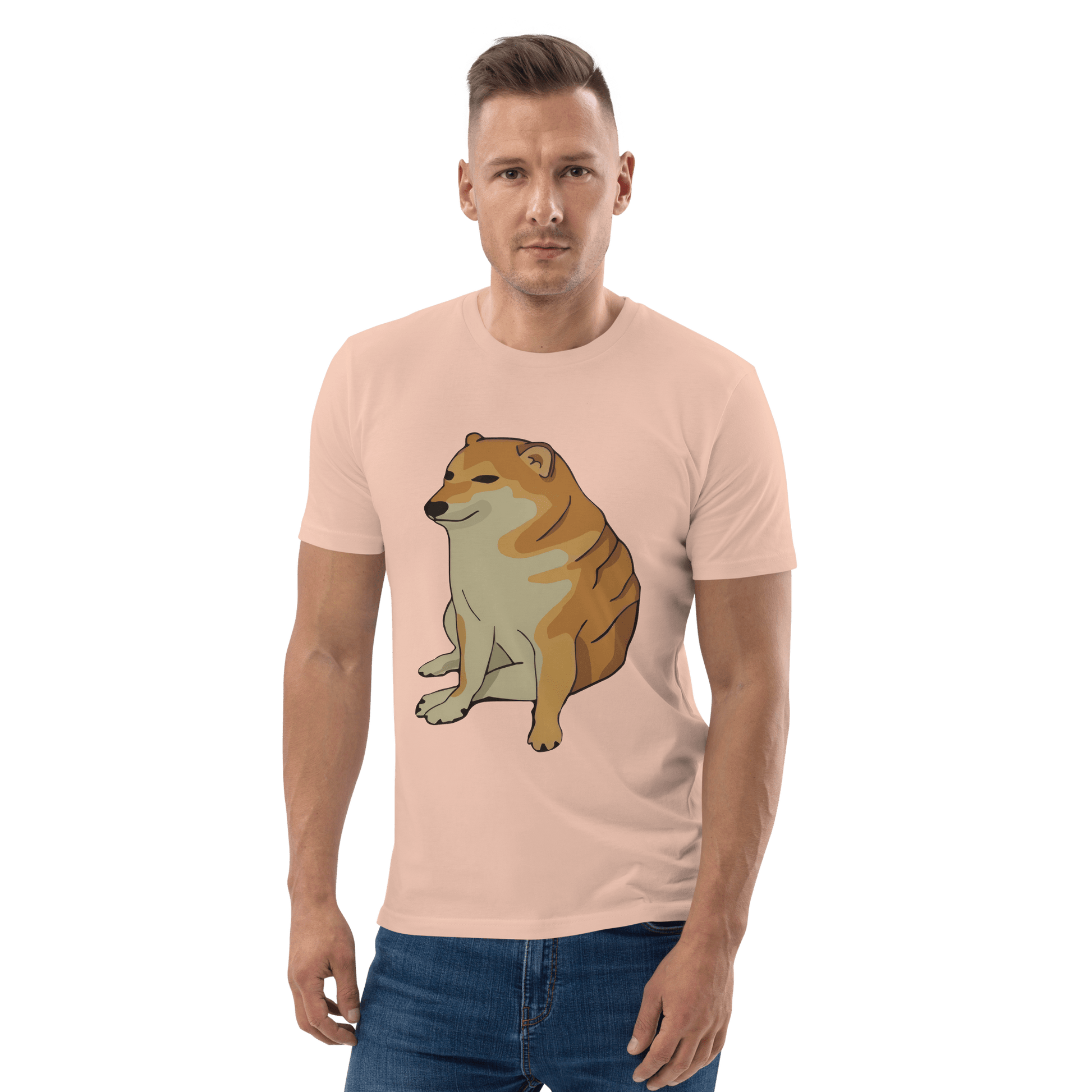 Doge Premium Organic T-Shirt Meme - Cotton Pink | Shirtposting