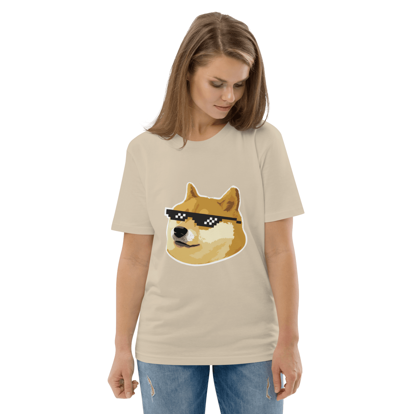 Doge Premium Organic T-Shirt Meme - Cotton Pink | Shirtposting