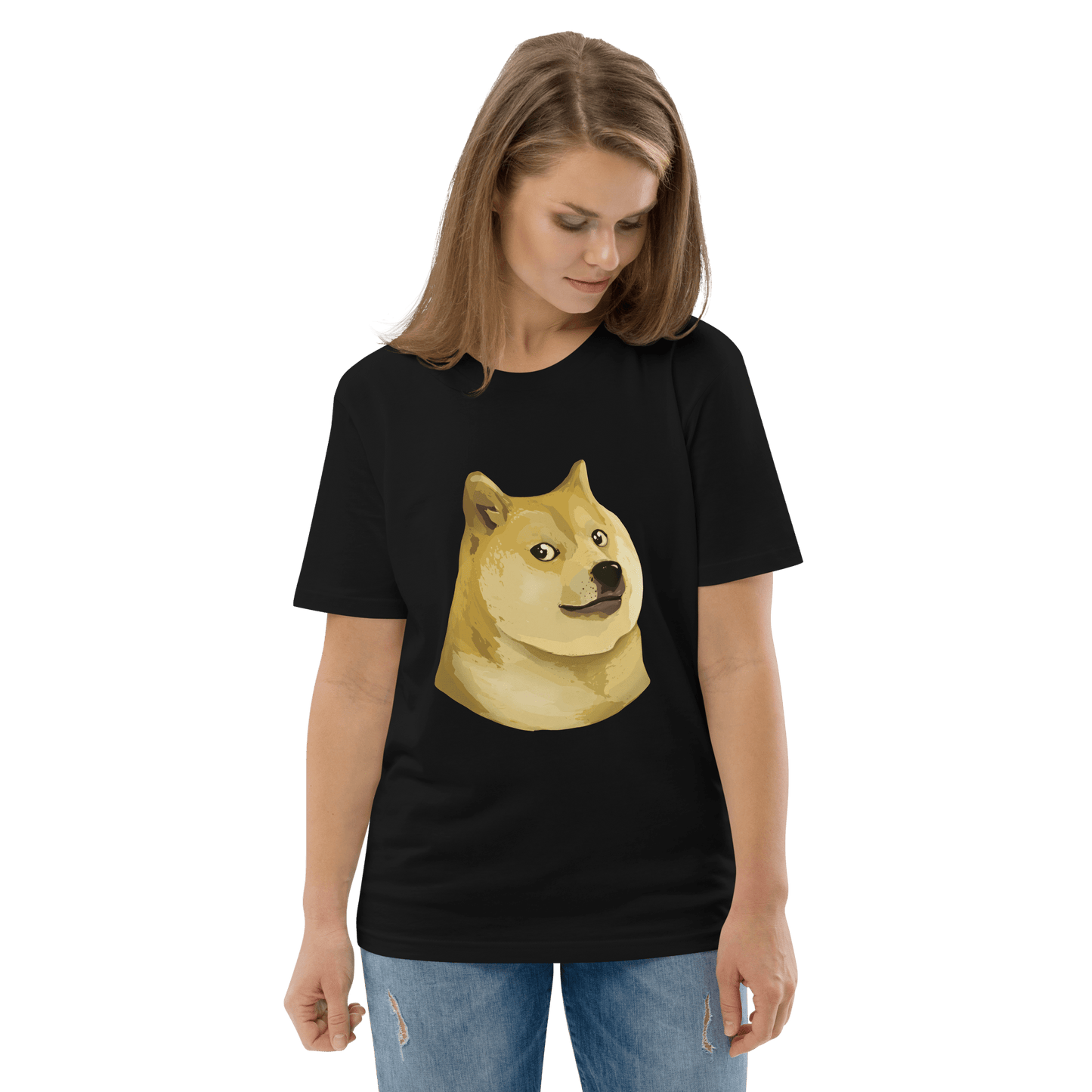 Doge Premium Organic T-Shirt Meme - Cotton Pink | Shirtposting