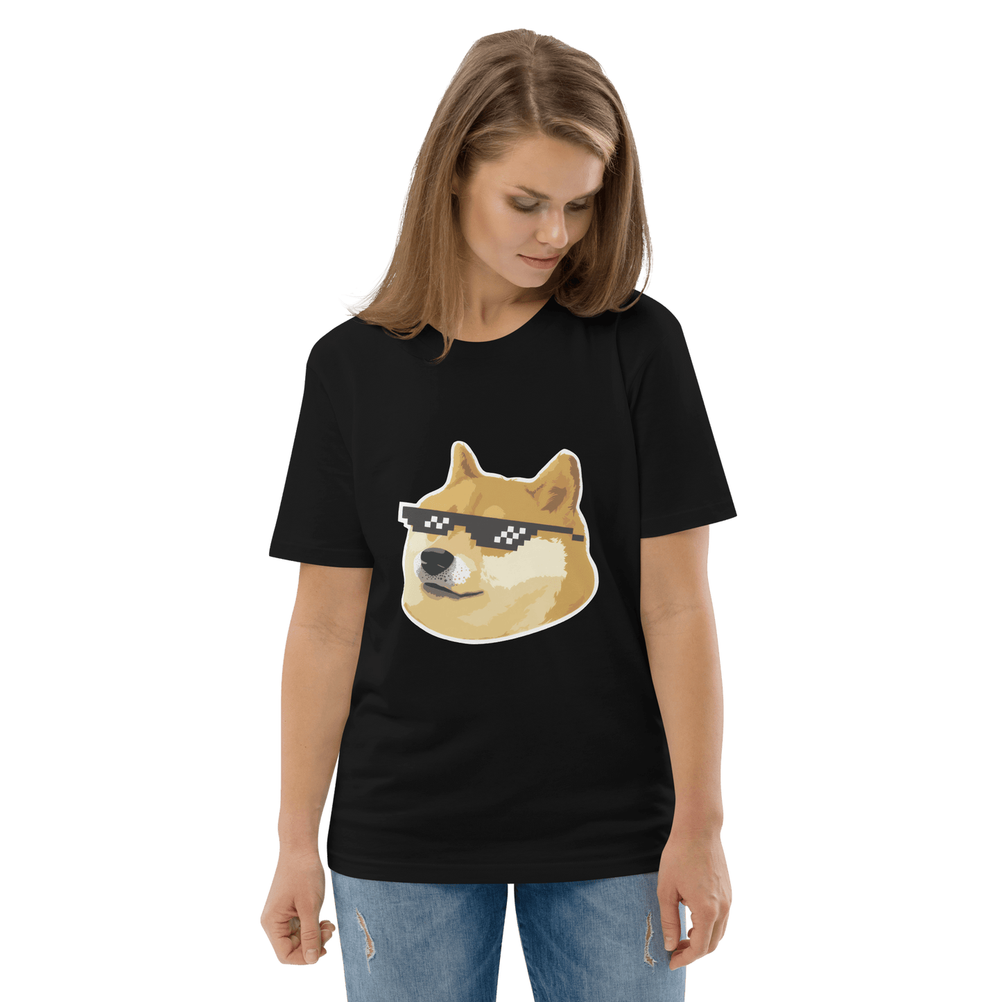 Doge Premium Organic T-Shirt Meme - Cotton Pink | Shirtposting