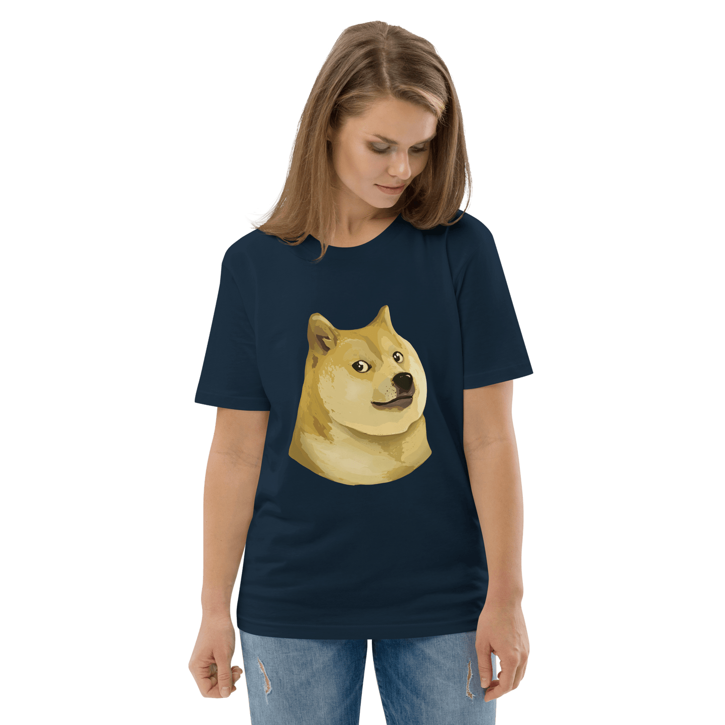 Doge Premium Organic T-Shirt Meme - Cotton Pink | Shirtposting