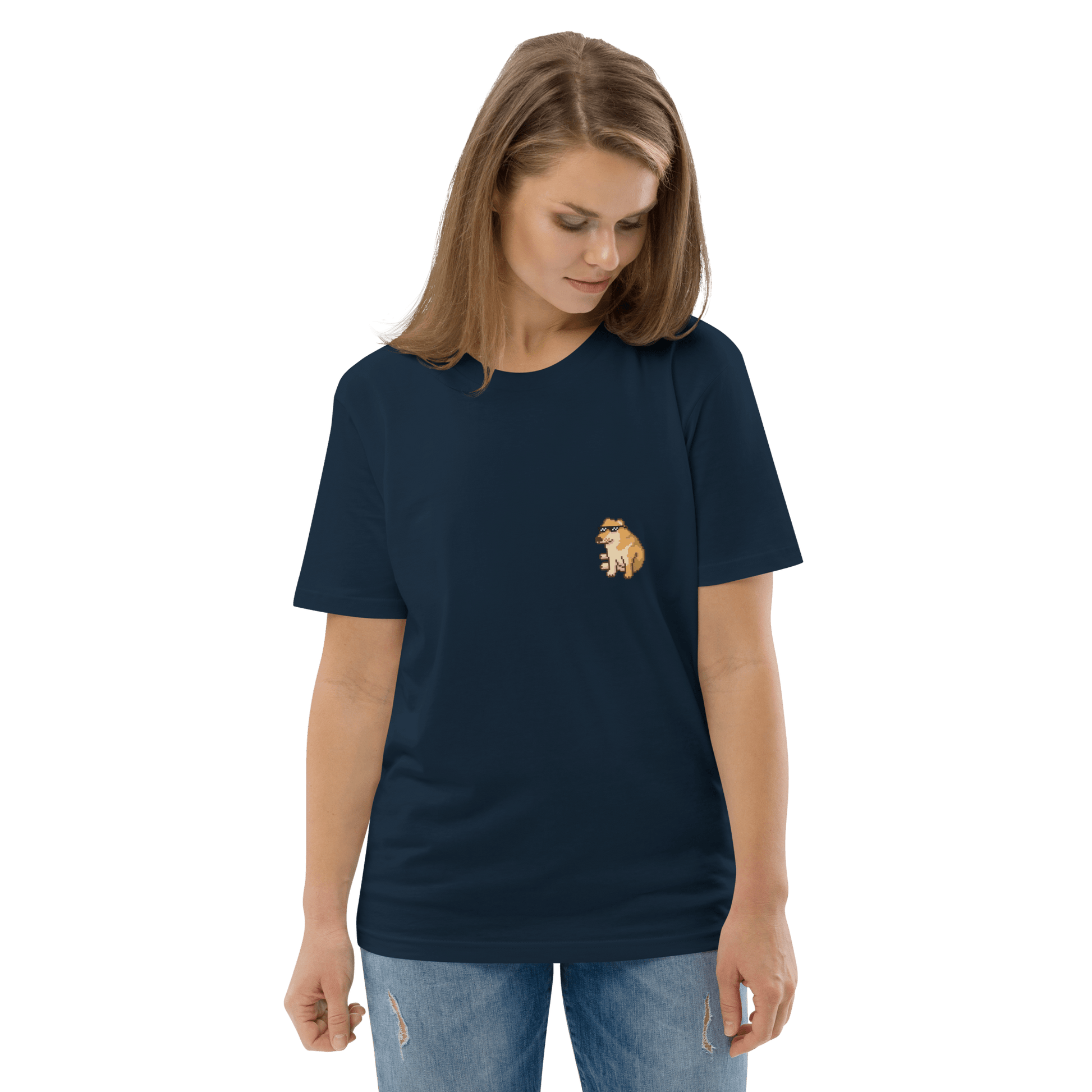 Doge Premium Organic T-Shirt Meme - Cotton Pink | Shirtposting