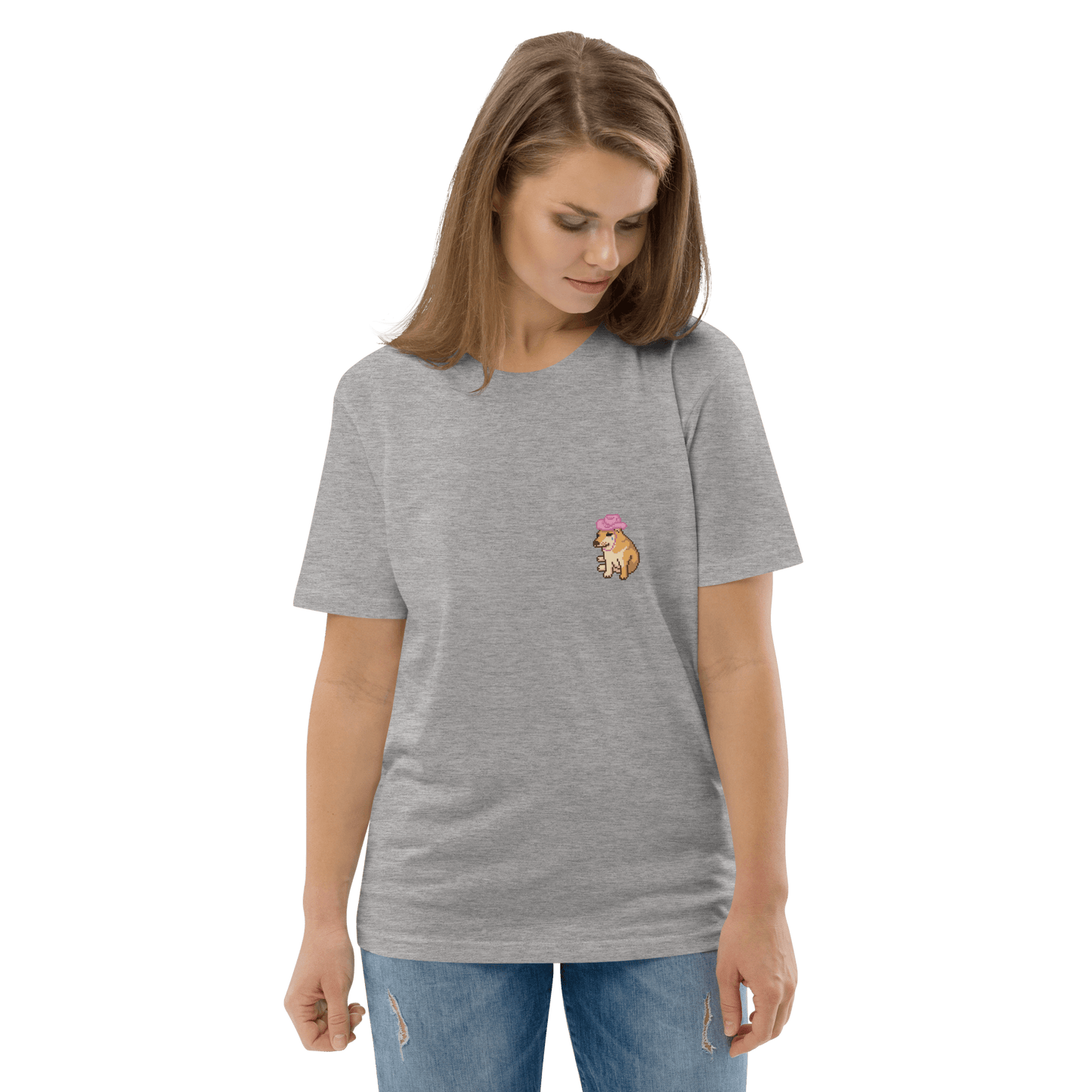 Doge Premium Organic T-Shirt Meme - Cotton Pink | Shirtposting