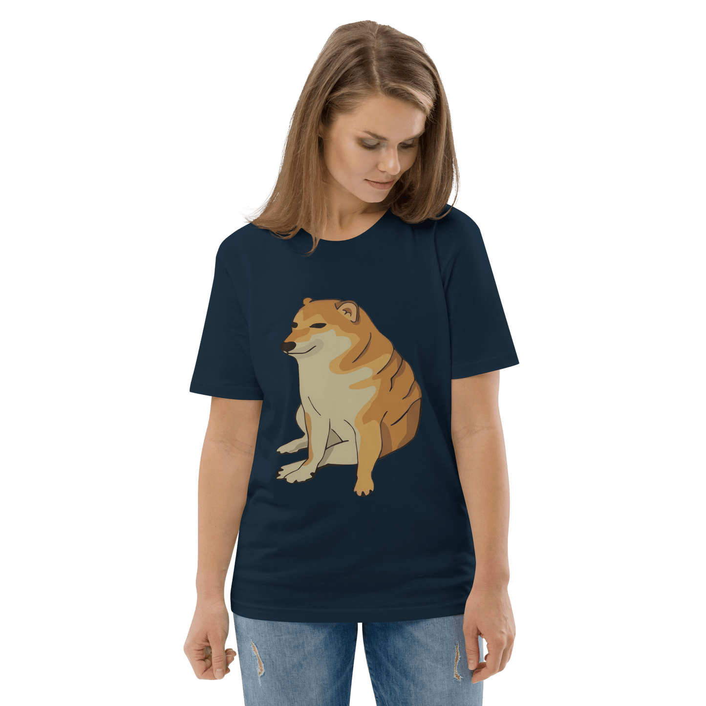 Doge Premium Organic T-Shirt Meme - Cotton Pink | Shirtposting