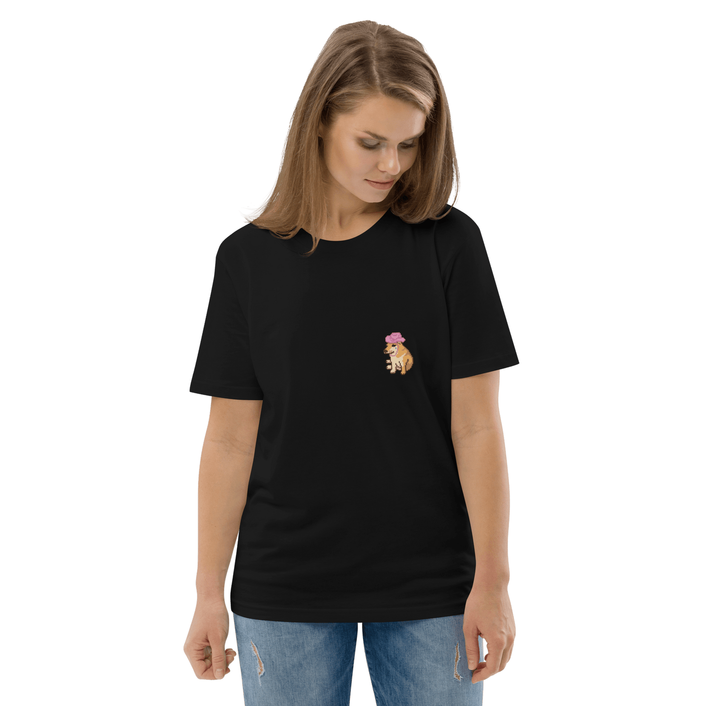 Doge Premium Organic T-Shirt Meme - Cotton Pink | Shirtposting