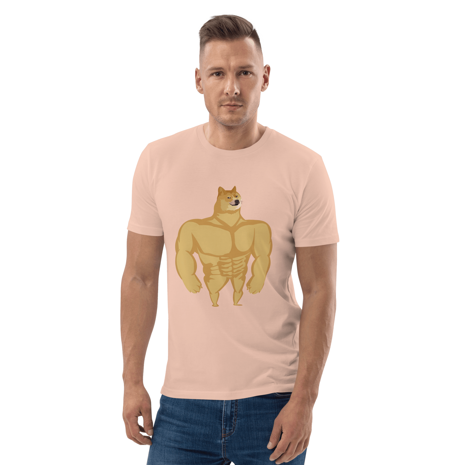 Doge Premium Organic T-Shirt Meme - Cotton Pink | Shirtposting