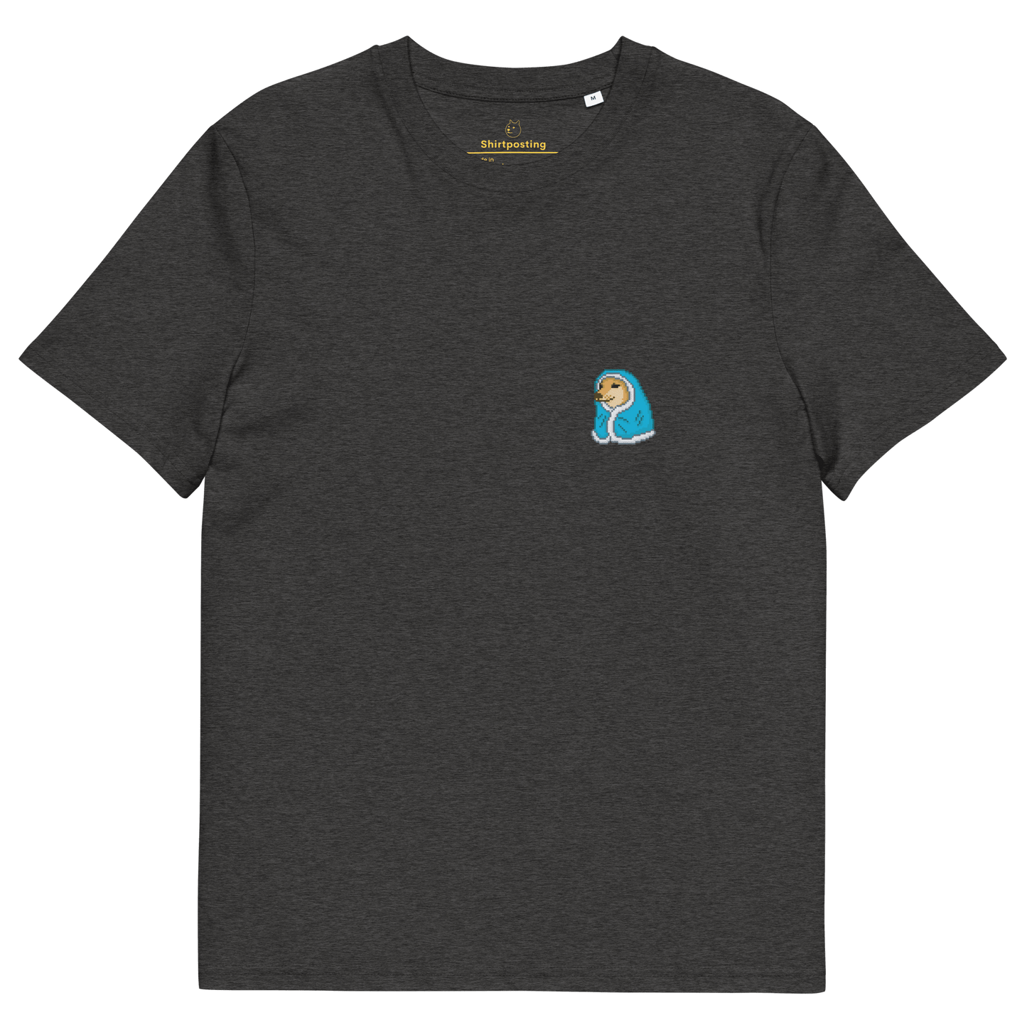 Doge Premium Organic T-Shirt Meme - Dark Heather Grey | Shirtposting