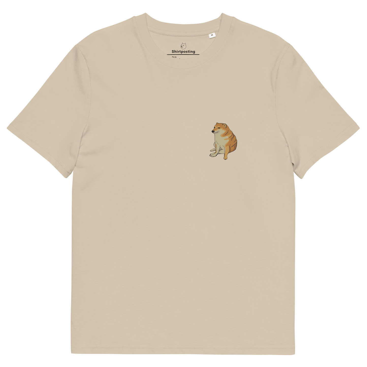Doge Premium Organic T-Shirt Meme - Desert Dust | Shirtposting