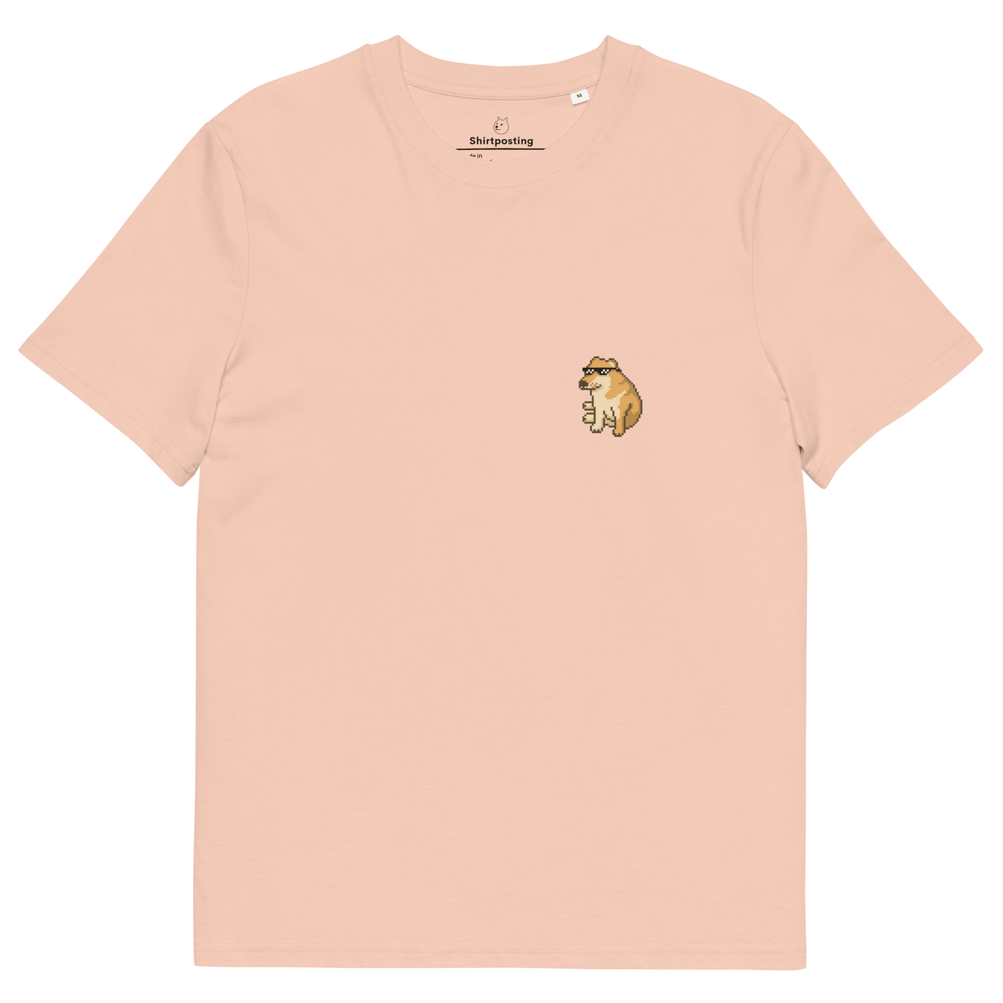 Doge Premium Organic T-Shirt Meme - Fraiche Peche | Shirtposting