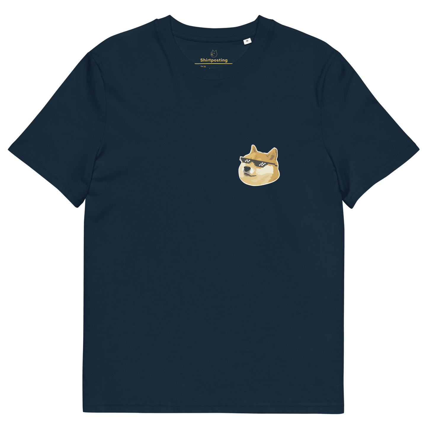 Doge Premium Organic T-Shirt Meme - French Navy | Shirtposting
