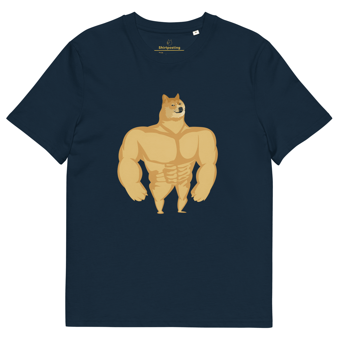 Doge Premium Organic T-Shirt Meme - French Navy | Shirtposting