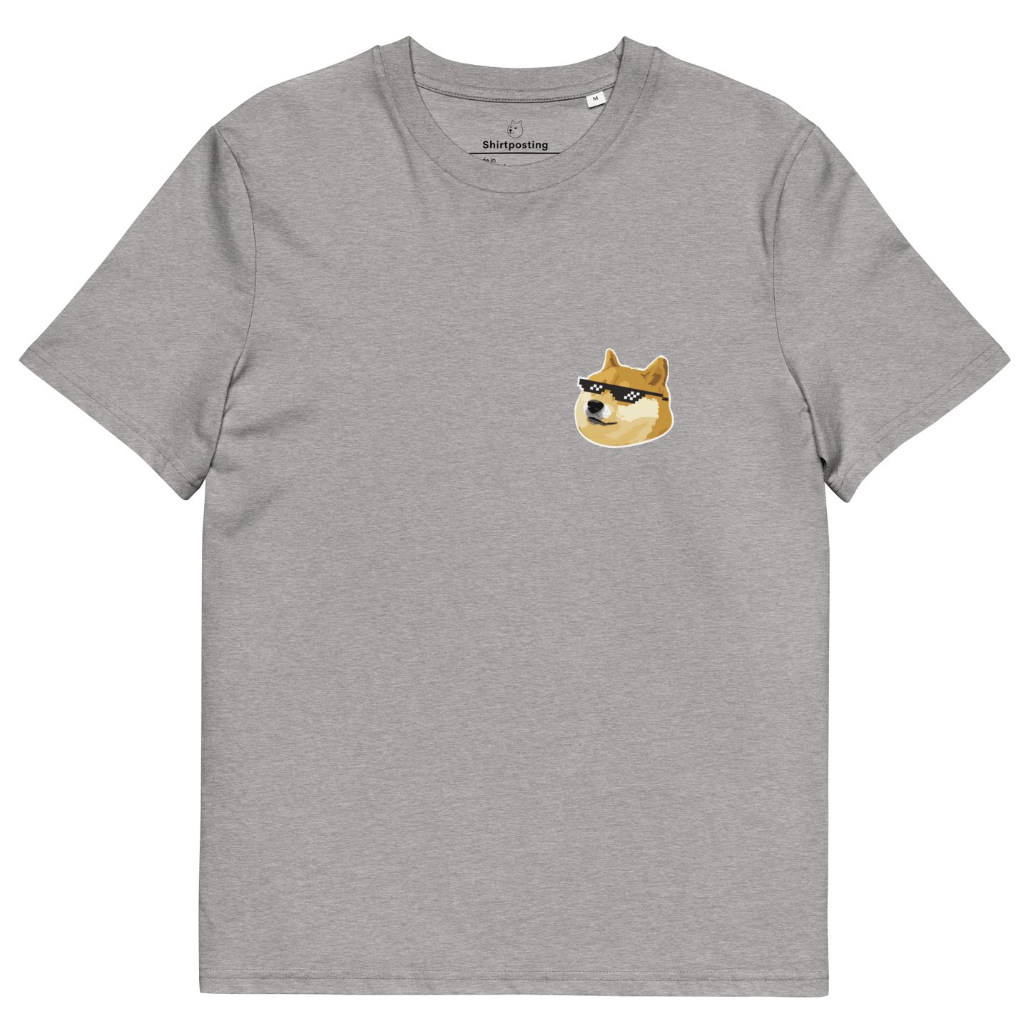 Doge Premium Organic T-Shirt Meme - Heather Grey | Shirtposting