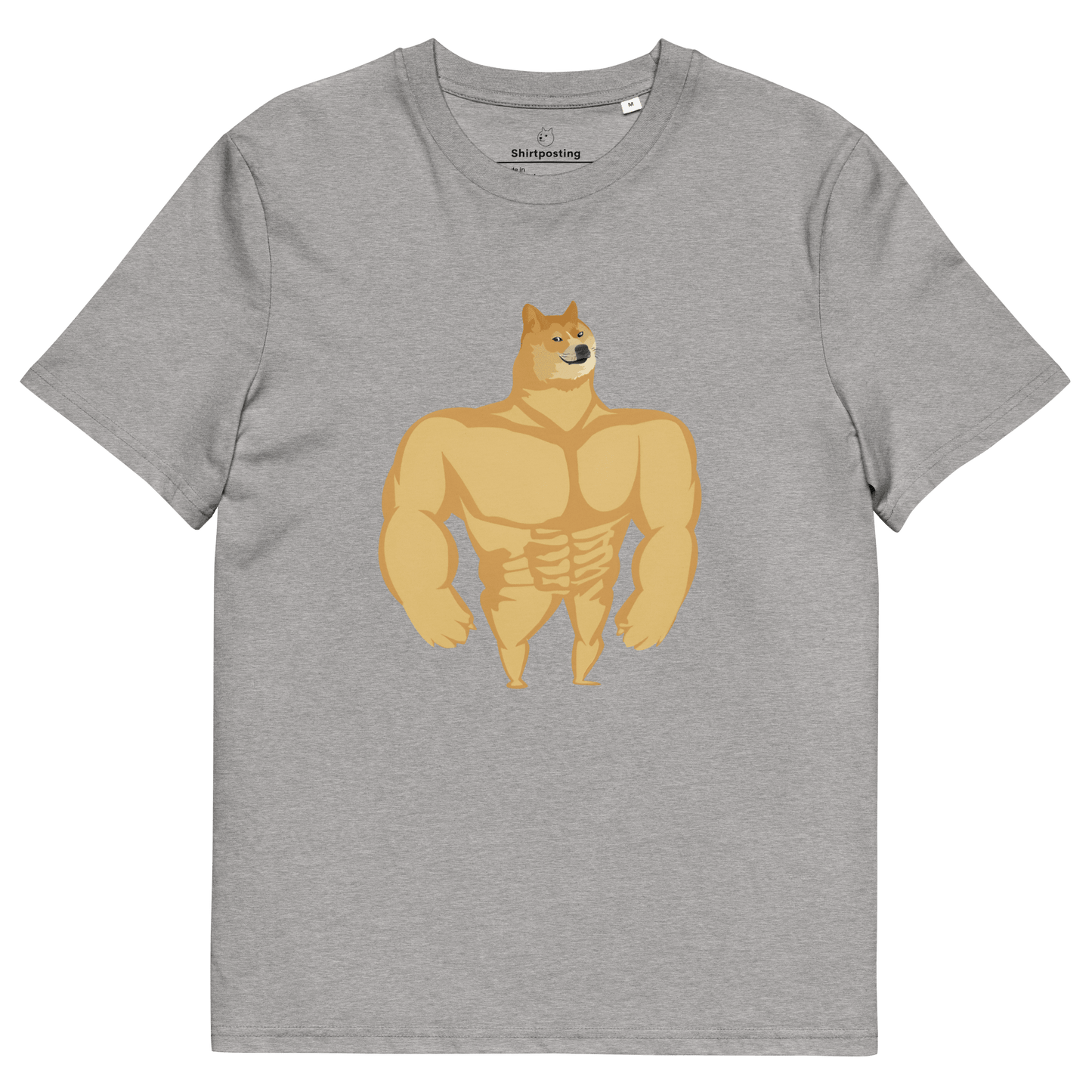 Doge Premium Organic T-Shirt Meme - Heather Grey | Shirtposting