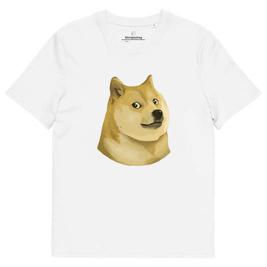Doge Premium Organic T-Shirt Meme - White | Shirtposting
