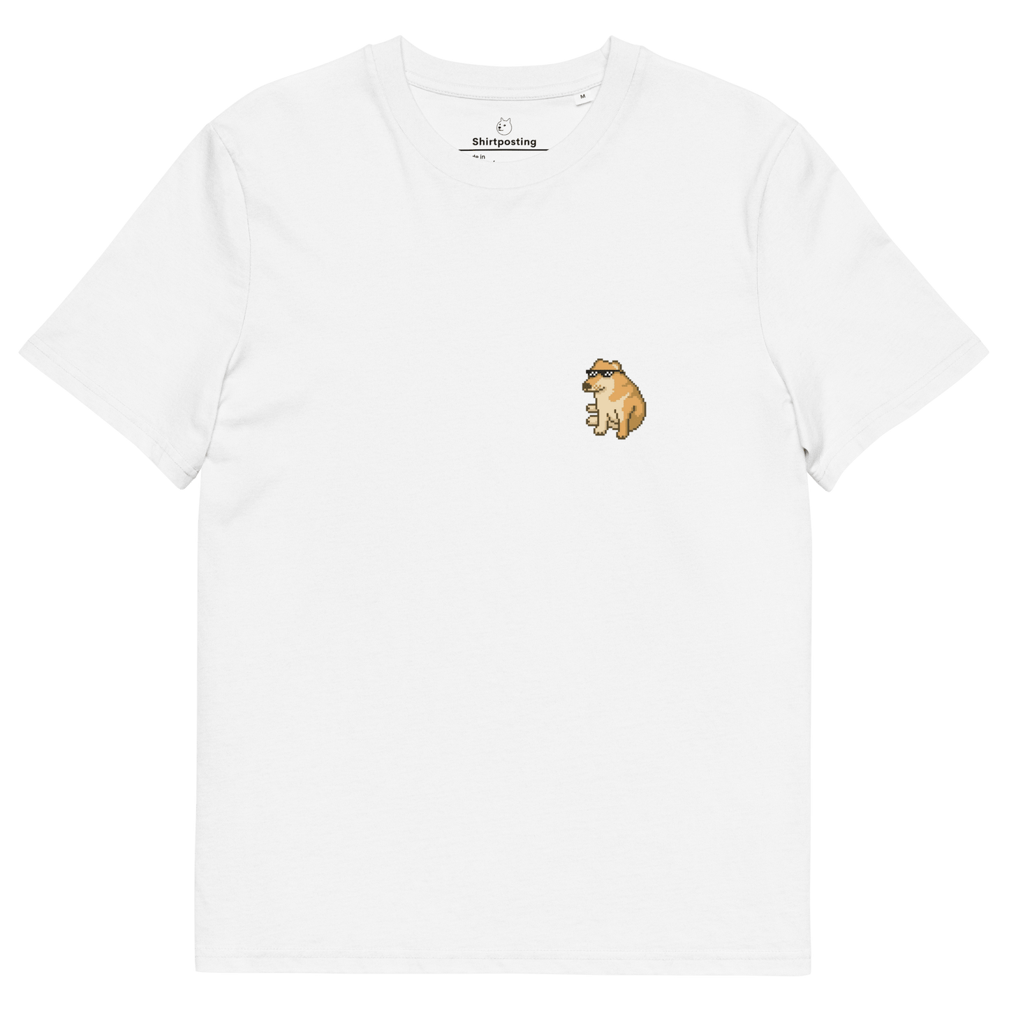 Doge Premium Organic T-Shirt Meme - White | Shirtposting