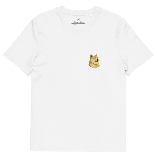 Doge Premium Organic T-Shirt Meme - White | Shirtposting