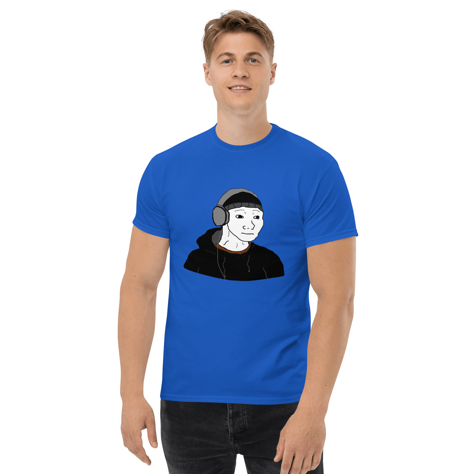 Doomer Wojak Classic T-Shirt Meme - Royal | Shirtposting