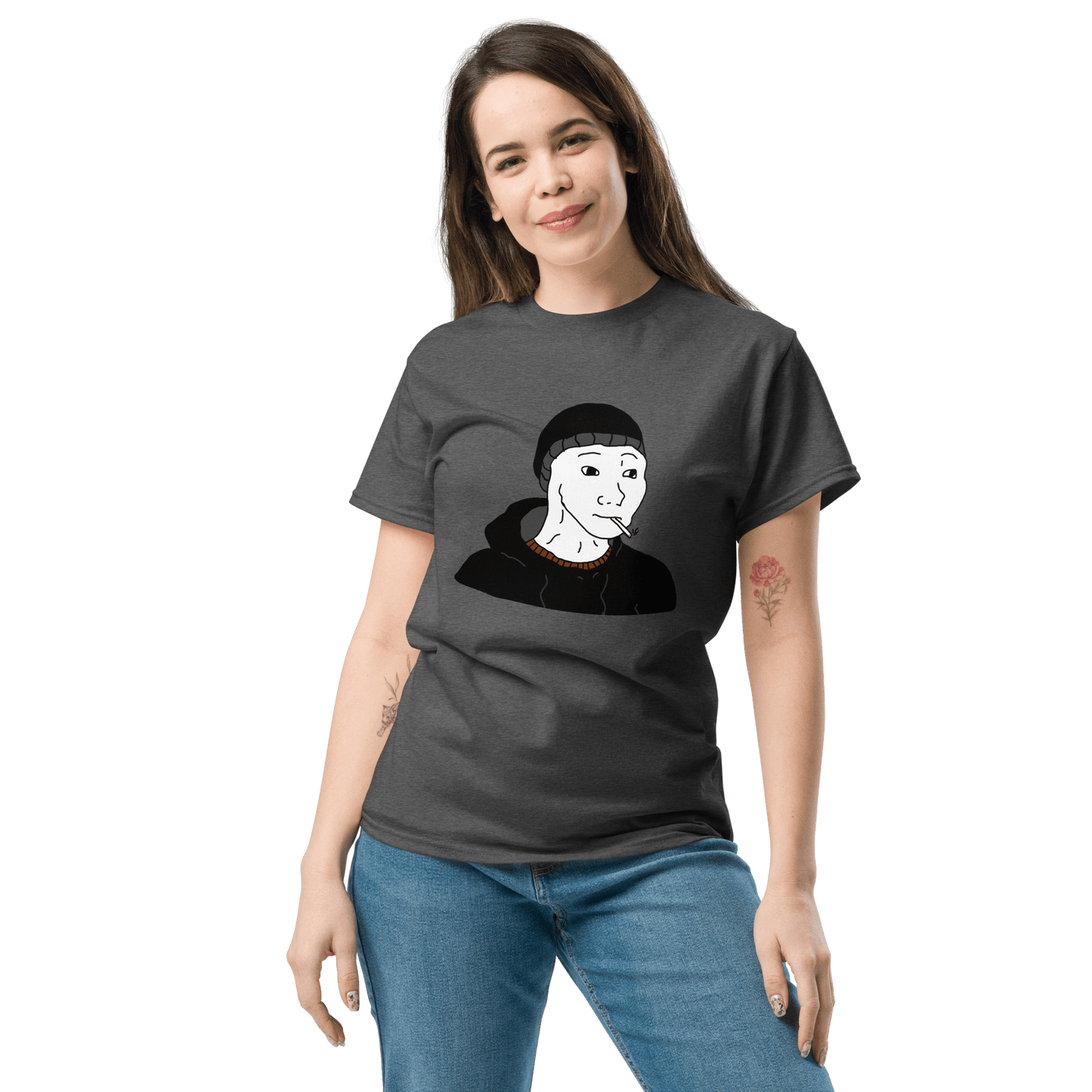 Doomer Wojak Classic T-Shirt Meme - Royal | Shirtposting