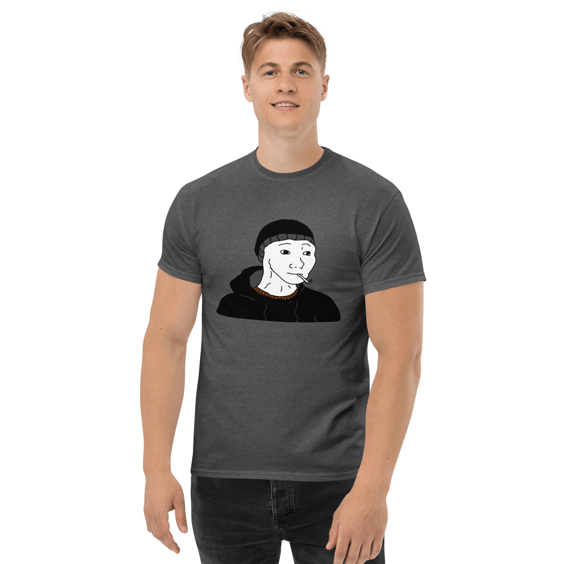 Doomer Wojak Classic T-Shirt Meme - Royal | Shirtposting