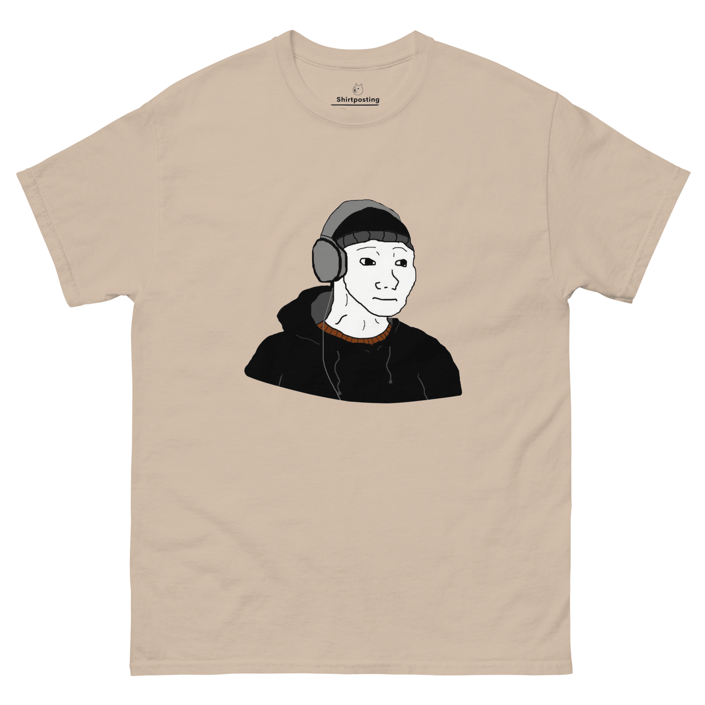 Doomer Wojak Classic T-Shirt Meme - Sand | Shirtposting