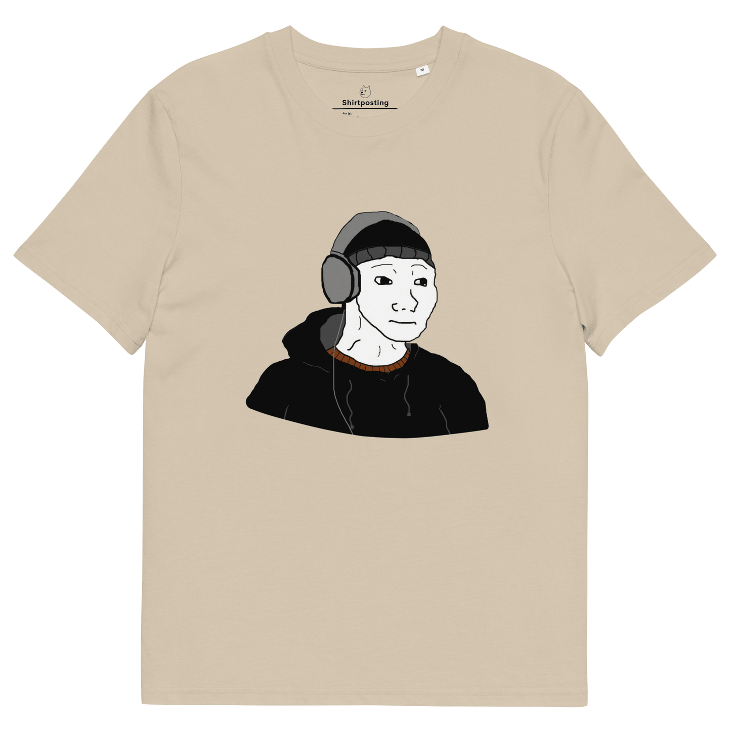 Doomer Wojak Premium Organic T-Shirt Meme - Desert Dust | Shirtposting