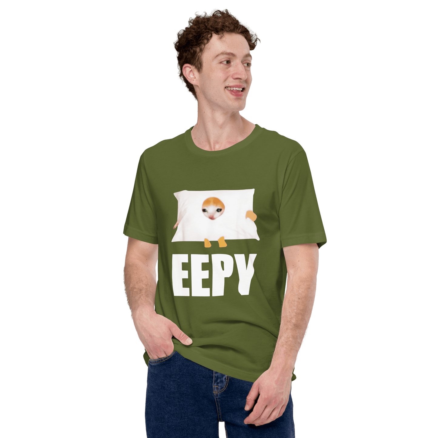 Eepy Classic T-Shirt Meme - Military Green | Shirtposting