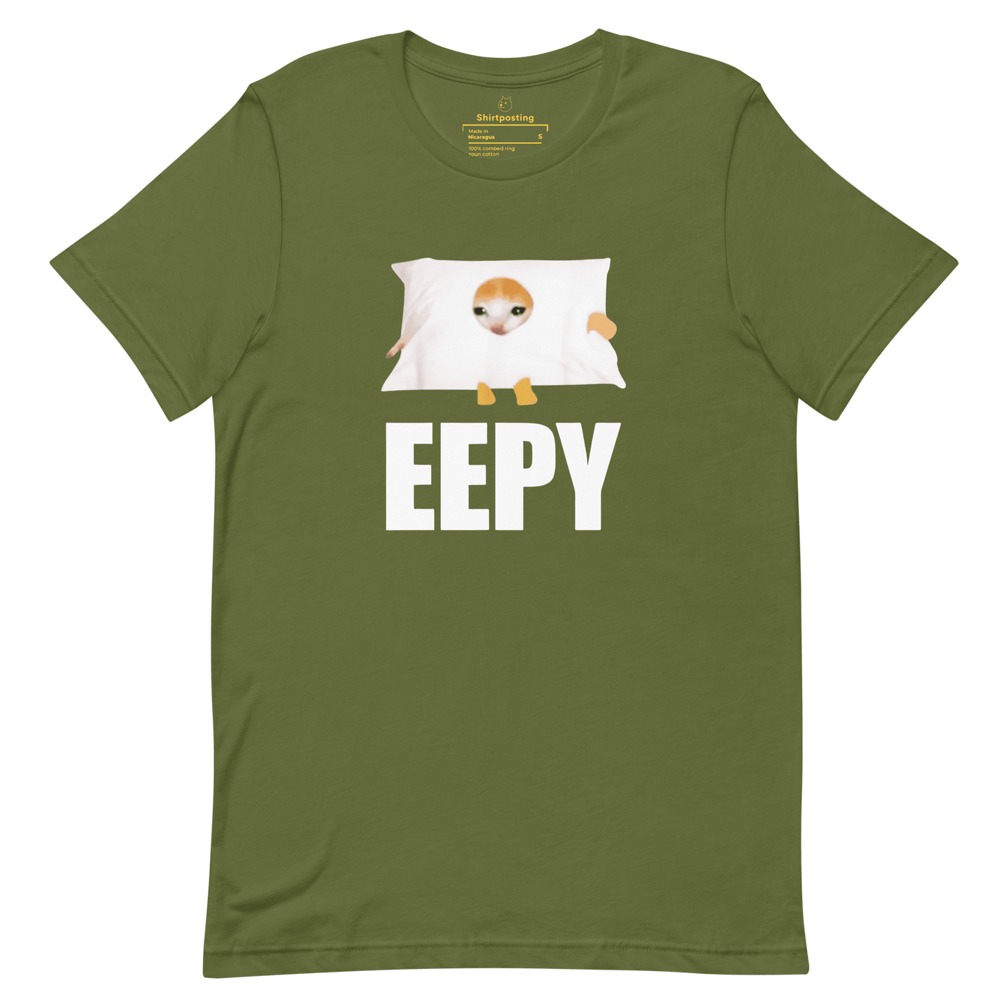Eepy Classic T-Shirt Meme - Olive | Shirtposting