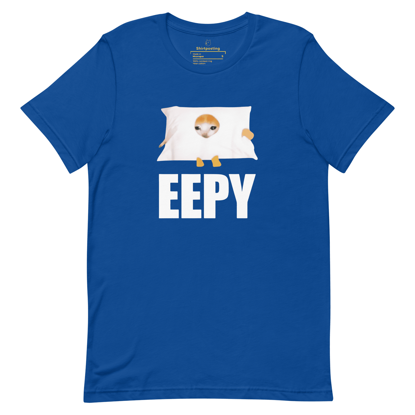 Eepy Classic T-Shirt Meme - True Royal | Shirtposting