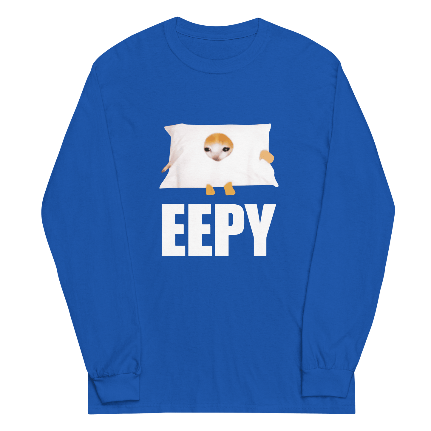 Eepy Long Sleeve T-Shirt Meme - Royal | Shirtposting