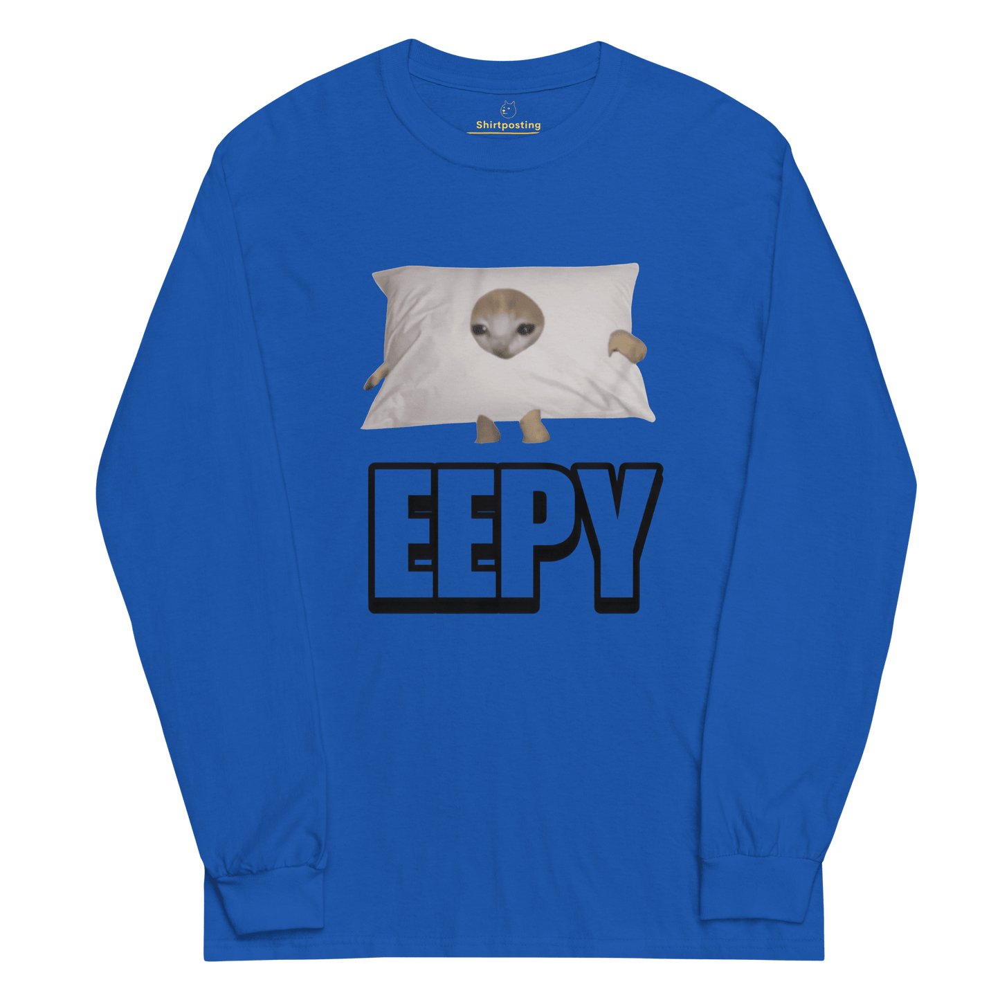 Eepy Long Sleeve T-Shirt Meme - Royal | Shirtposting
