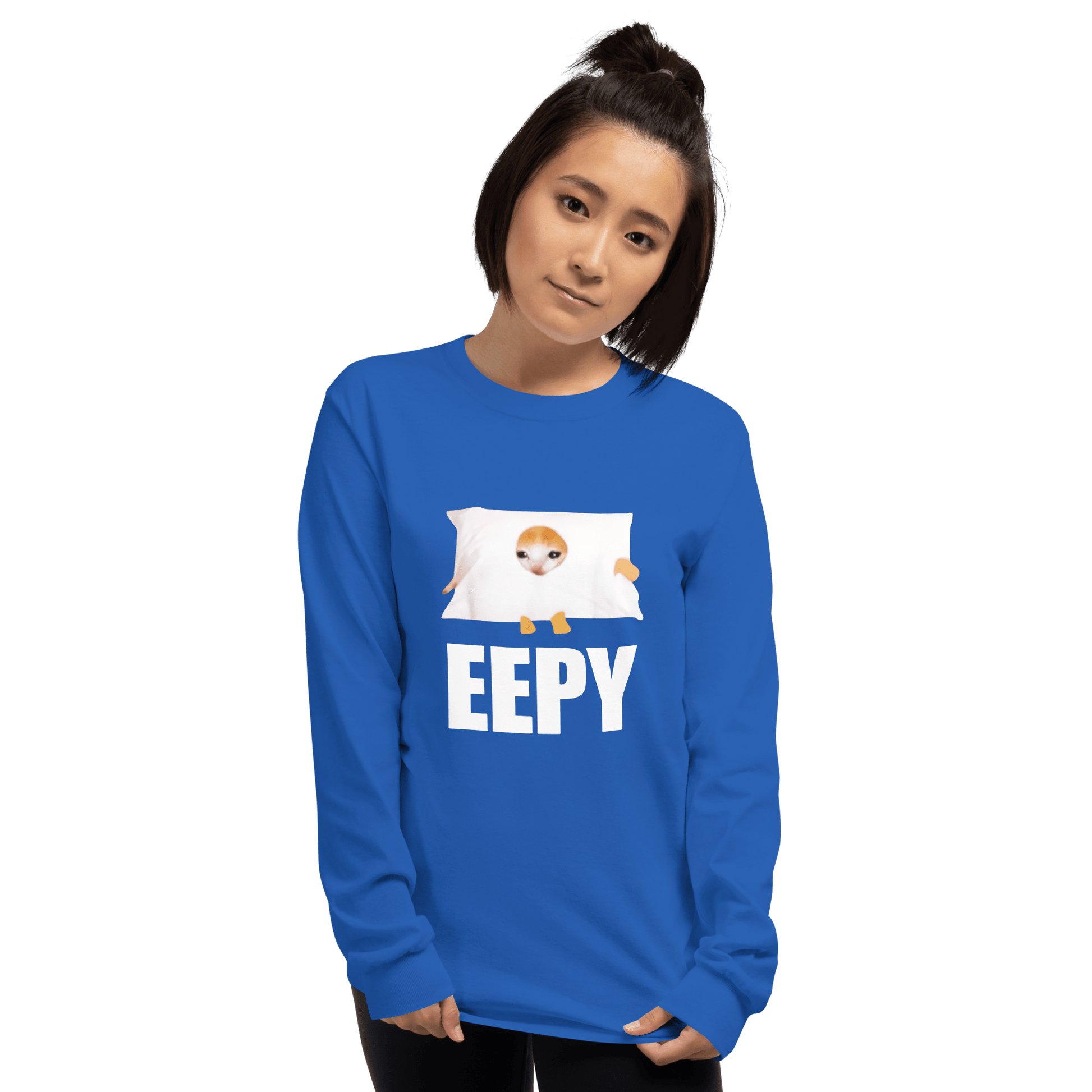 Eepy Long Sleeve T-Shirt Meme - Sport Grey | Shirtposting