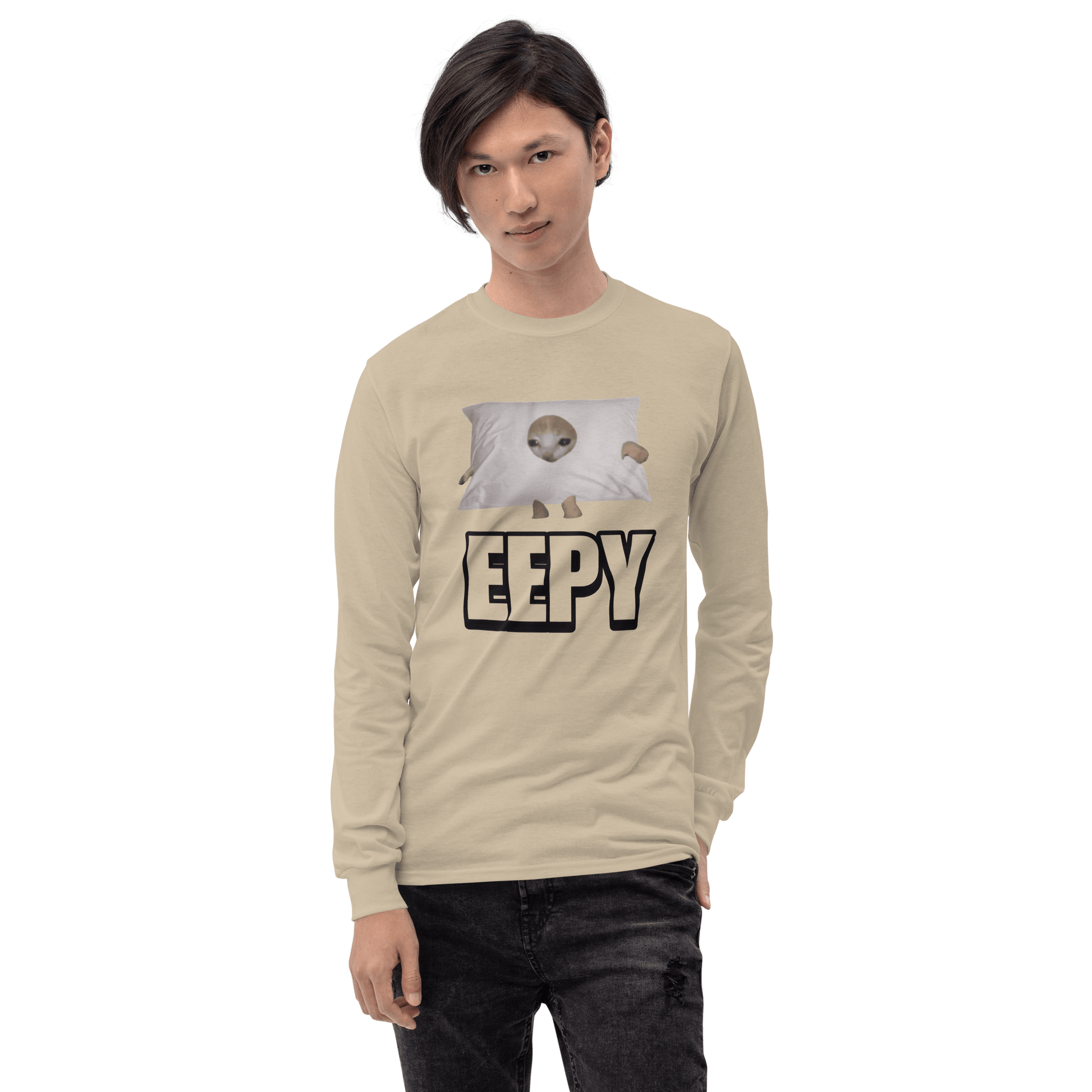 Eepy Long Sleeve T-Shirt Meme - Sport Grey | Shirtposting