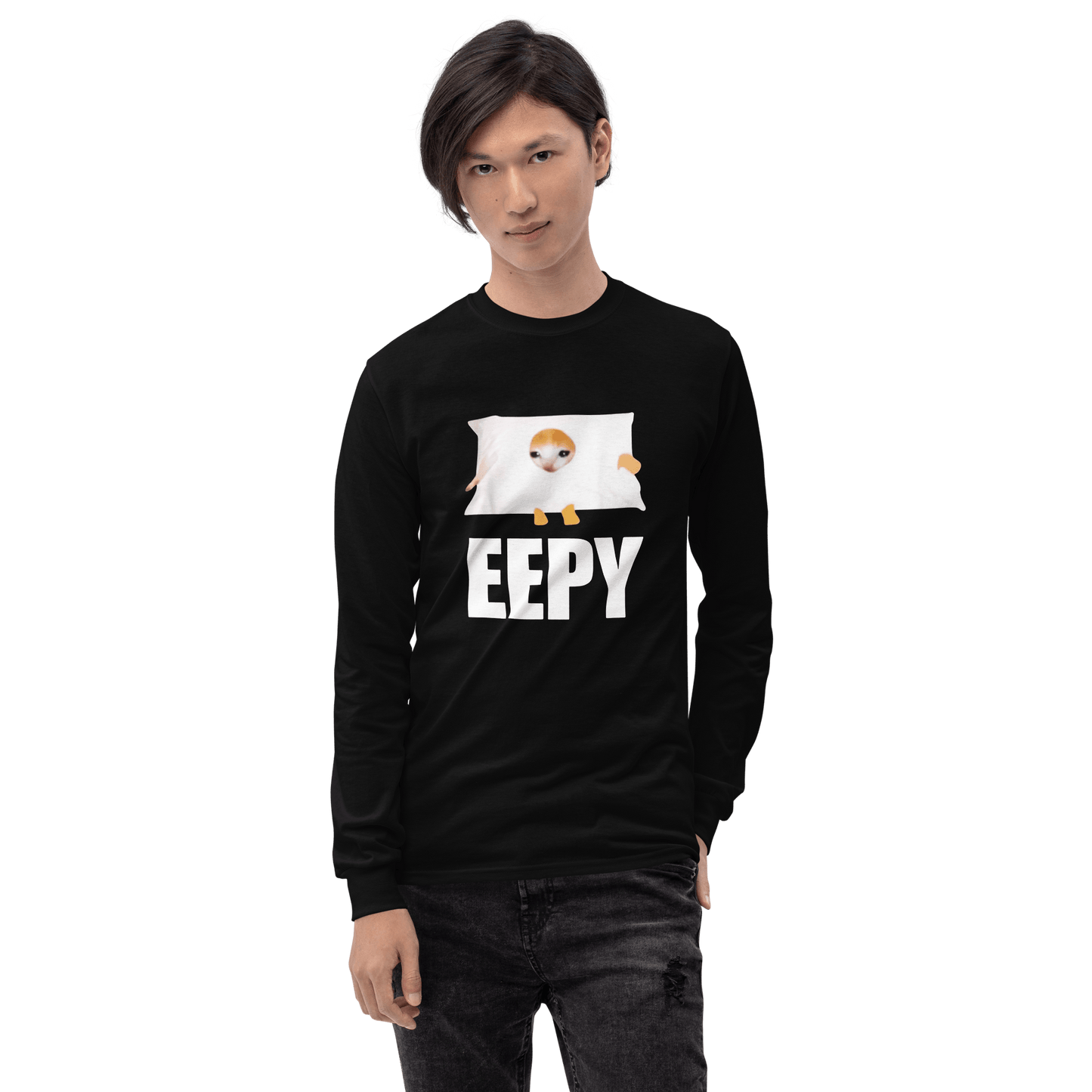 Eepy Long Sleeve T-Shirt Meme - Sport Grey | Shirtposting