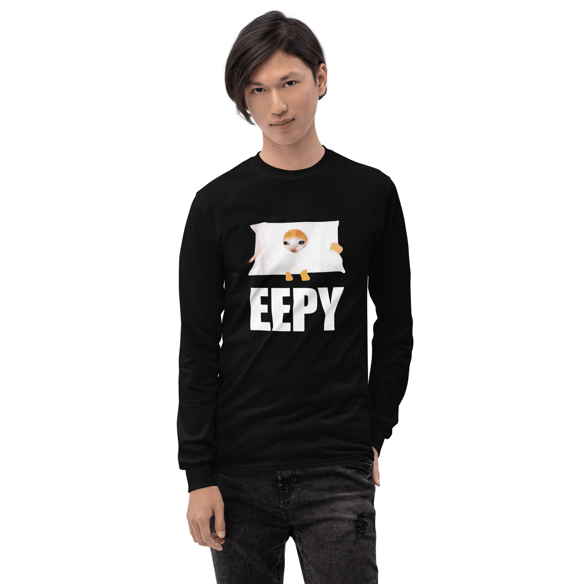 Eepy Long Sleeve T-Shirt Meme - Sport Grey | Shirtposting