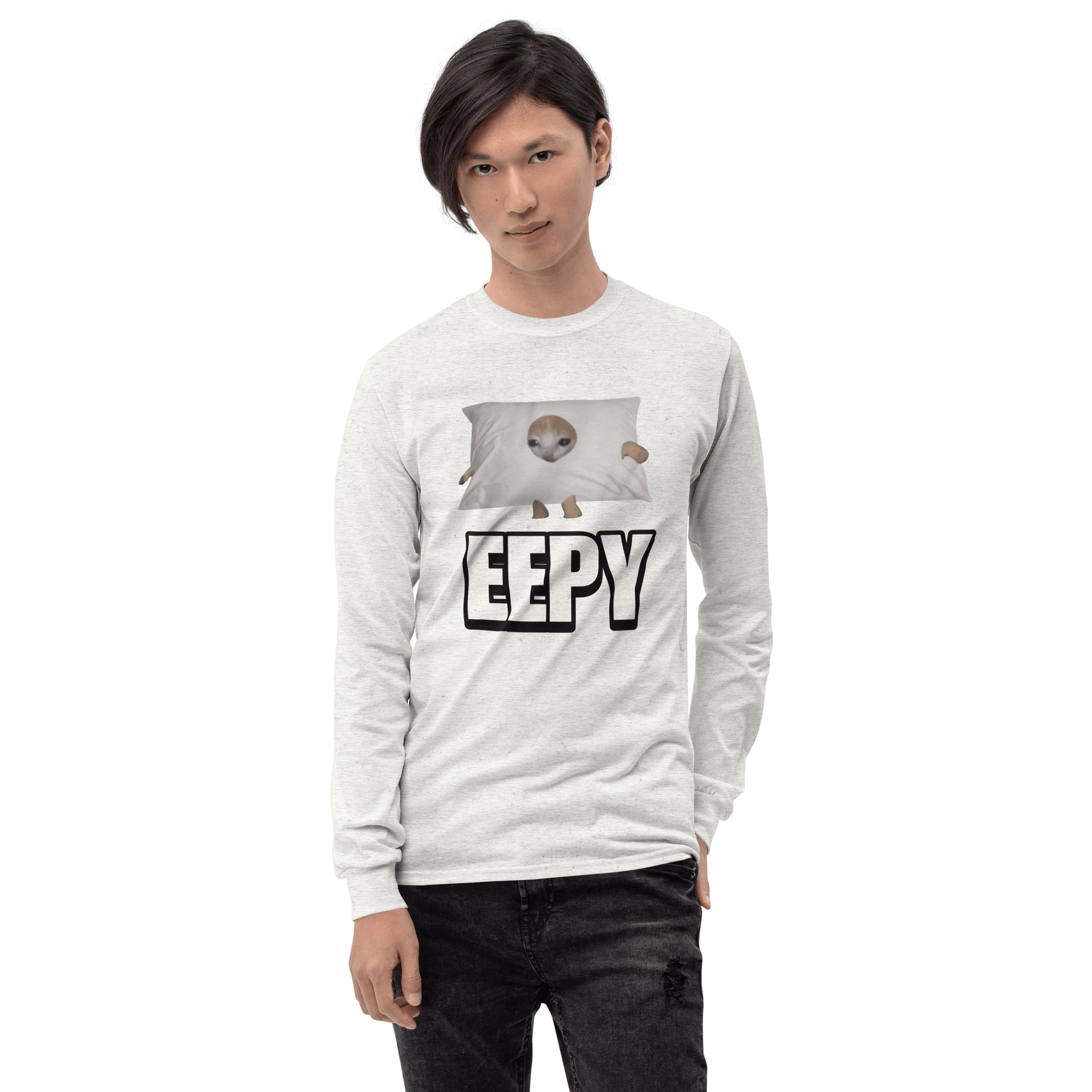 Eepy Long Sleeve T-Shirt Meme - Sport Grey | Shirtposting