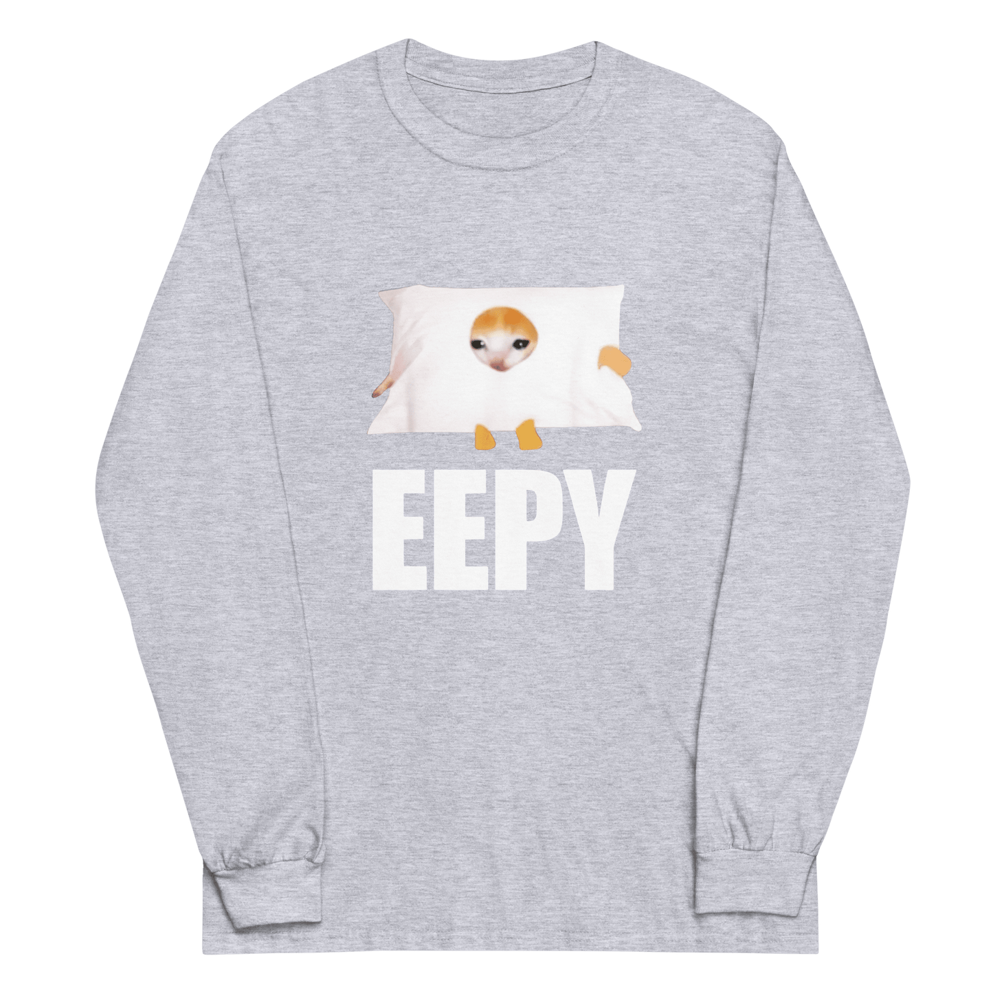 Eepy Long Sleeve T-Shirt Meme - Sport Grey | Shirtposting