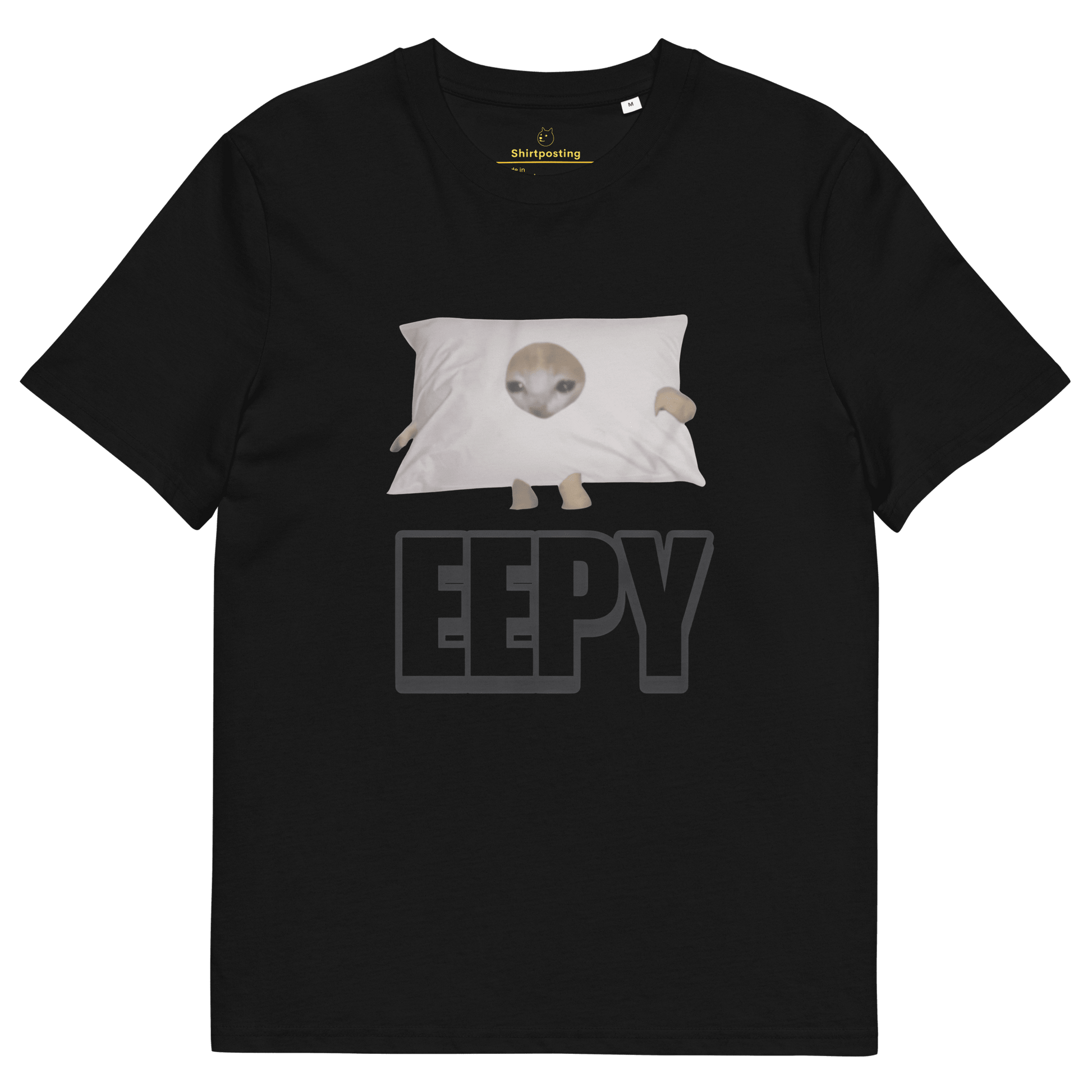 Eepy Premium Organic T-Shirt Meme - Black | Shirtposting
