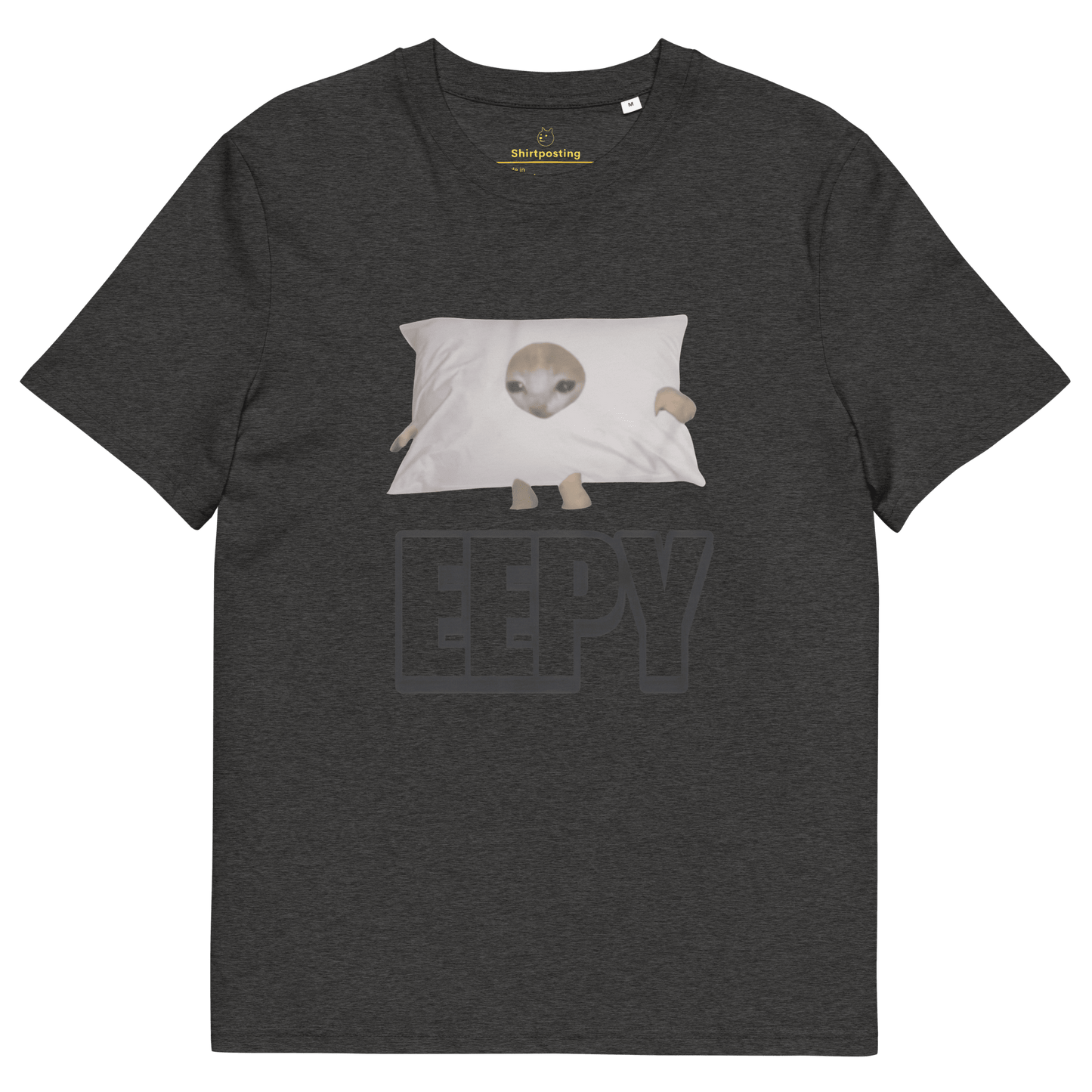 Eepy Premium Organic T-Shirt Meme - Dark Heather Grey | Shirtposting
