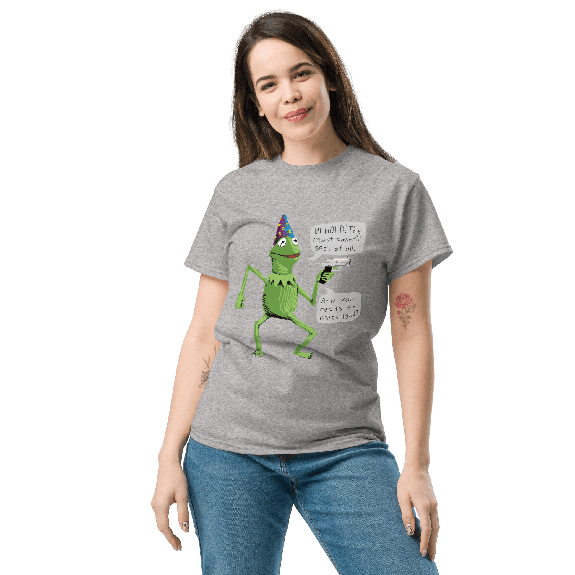 Frog Meme Classic T-Shirt Meme - Military Green | Shirtposting