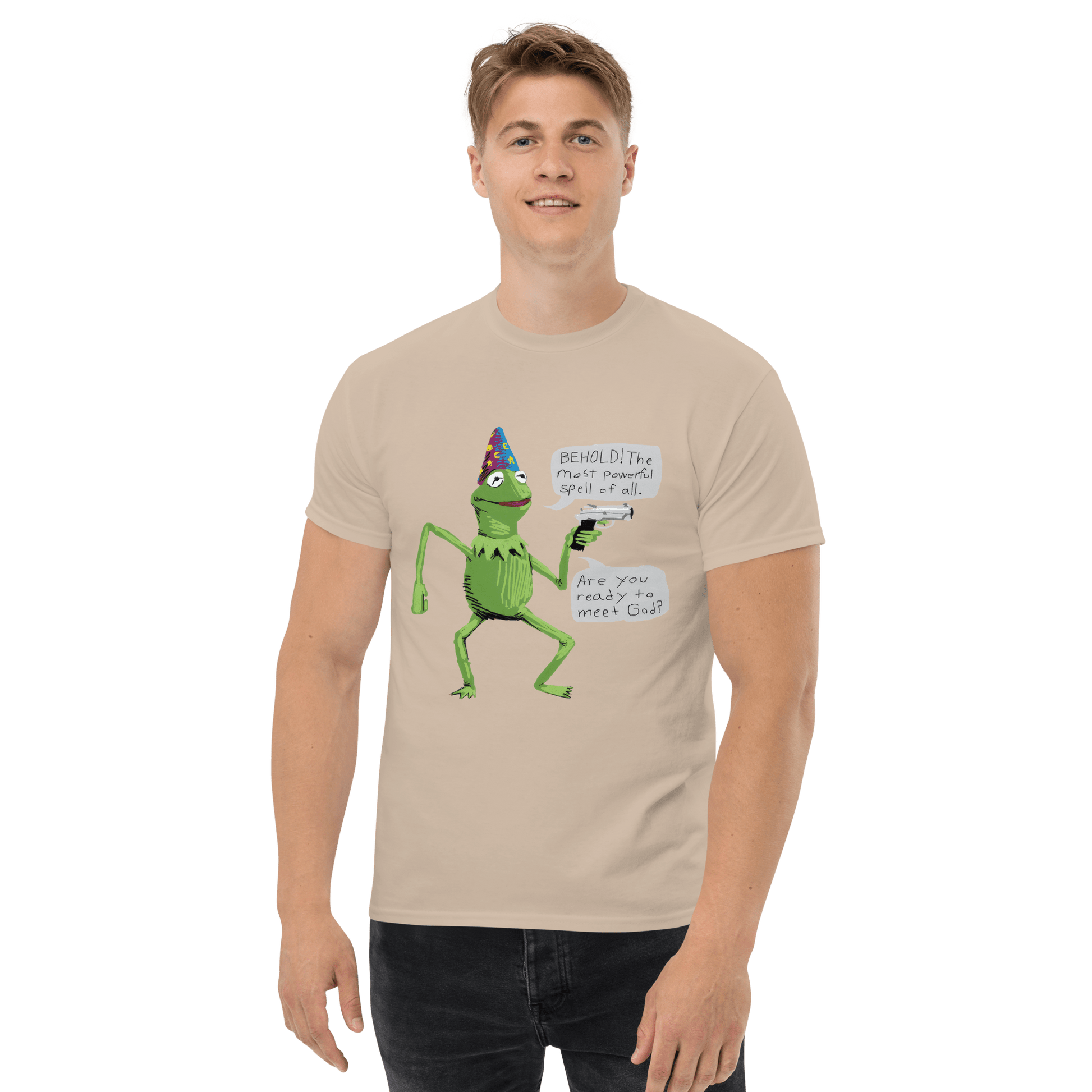 Frog Meme Classic T-Shirt Meme - Military Green | Shirtposting