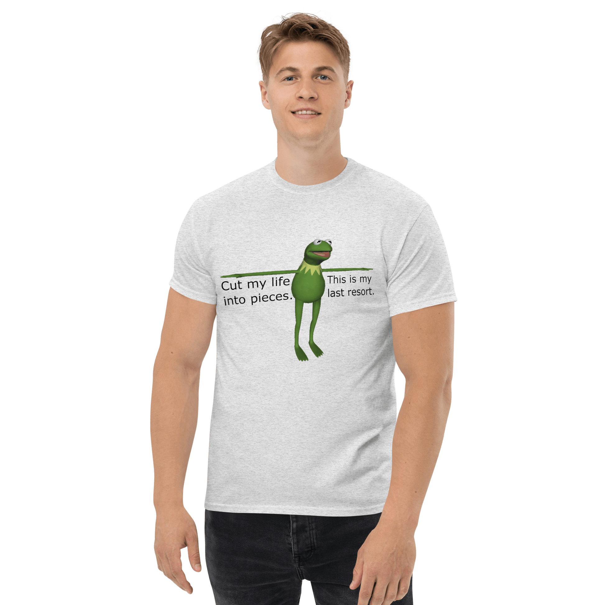 Frog Meme Classic T-Shirt Meme - Natural | Shirtposting