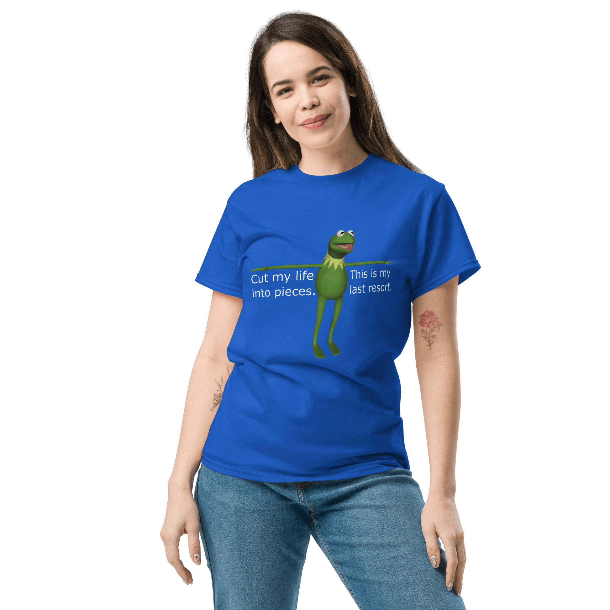 Frog Meme Classic T-Shirt Meme - Royal | Shirtposting